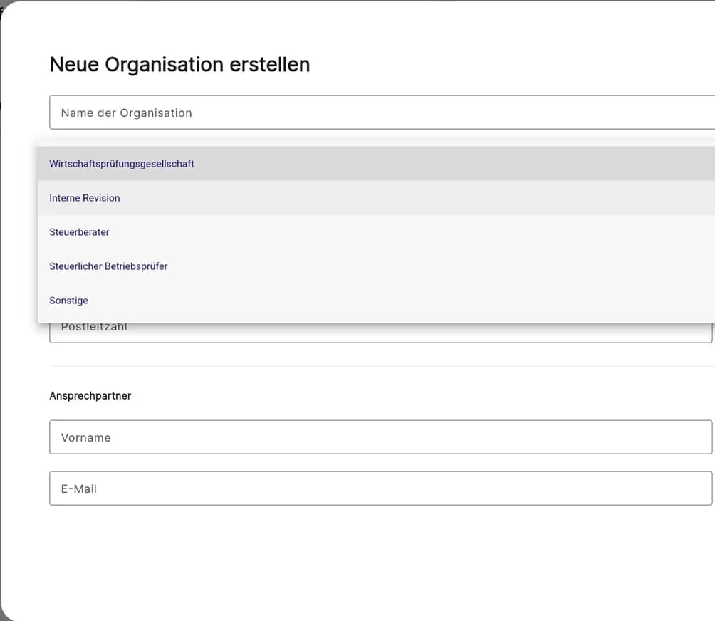Anlage in AUDAVIS Steuerprüfer Wirtschaftsprüfer Revisor CFO