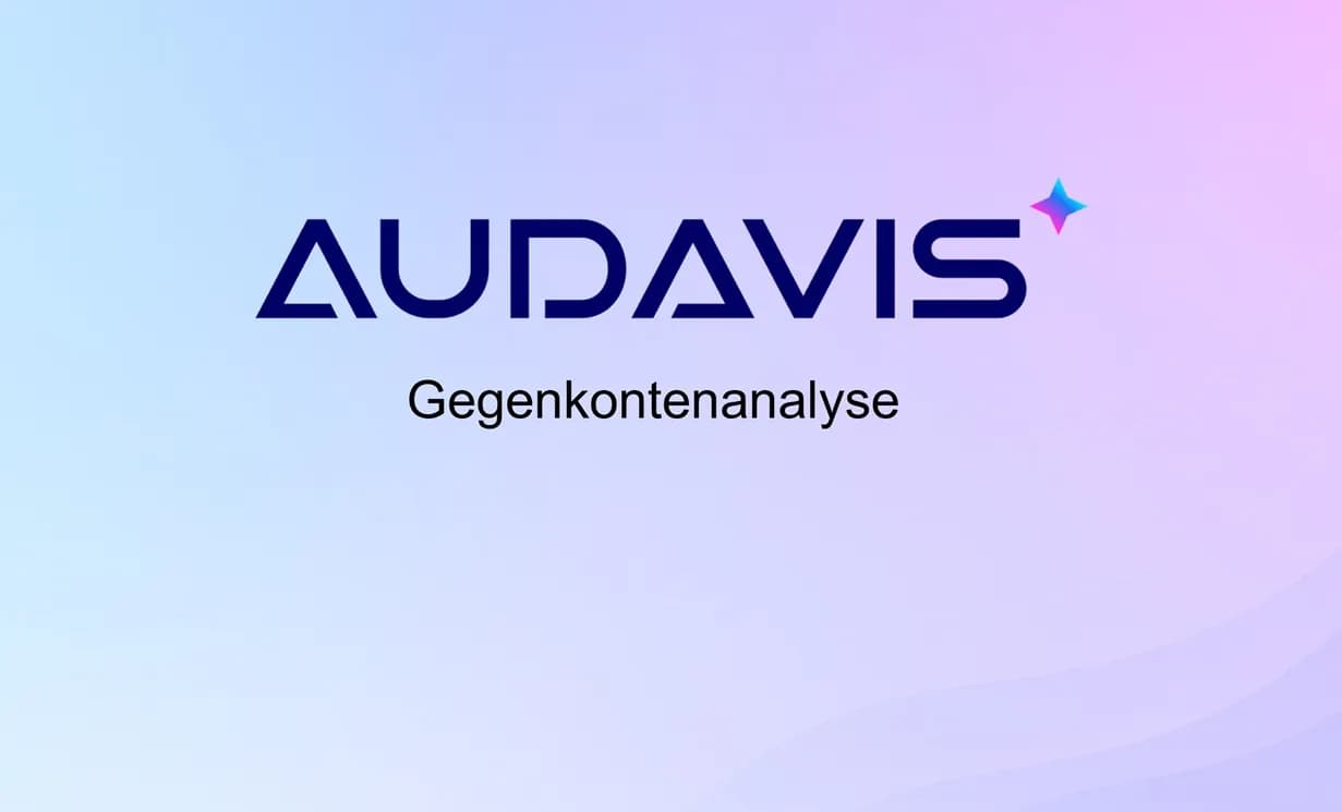 Gegenkontenanalyse in AUDAVIS
