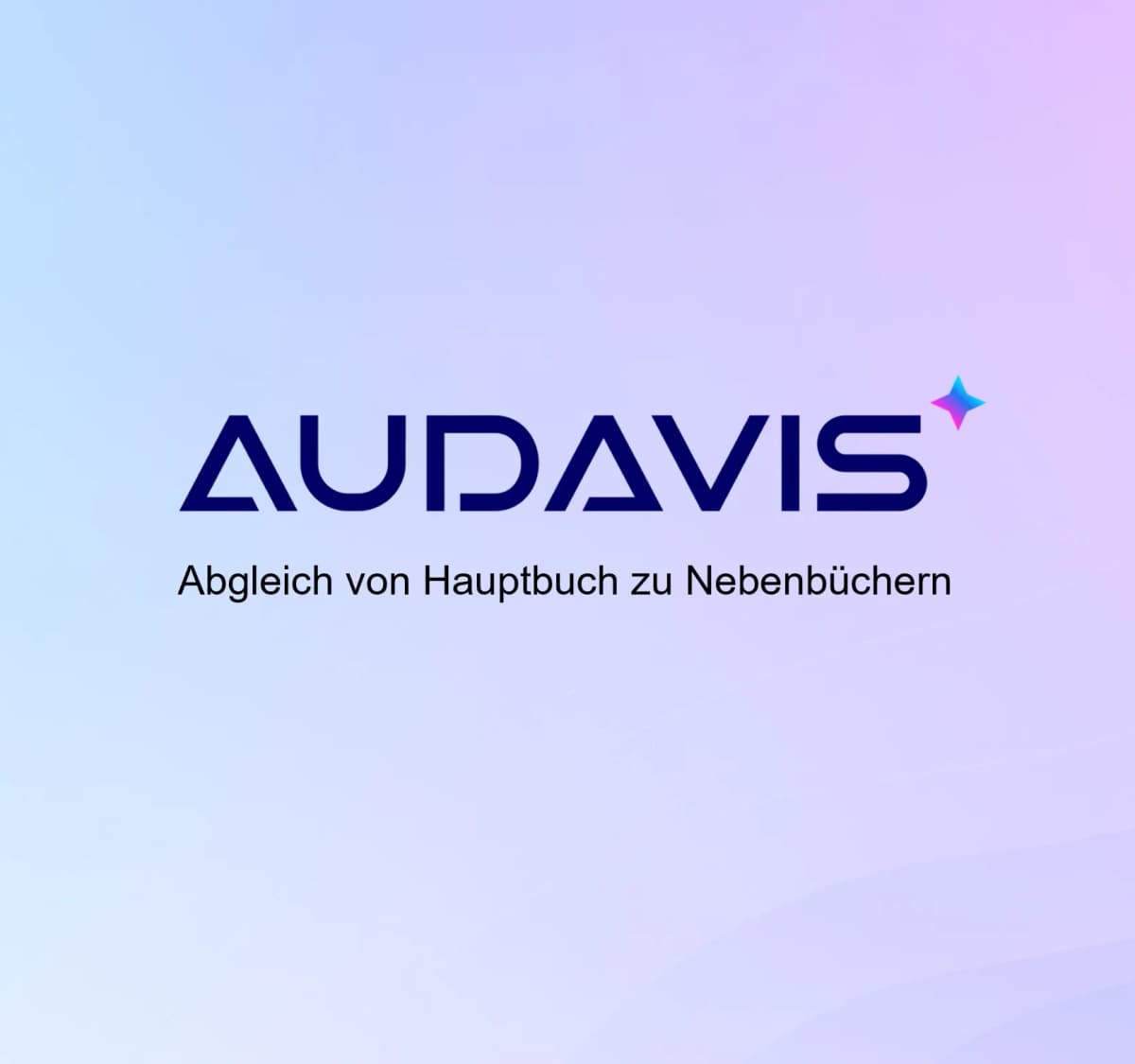 AUDAVIS Abgleich Hauptbuch zu Nebenbüchern